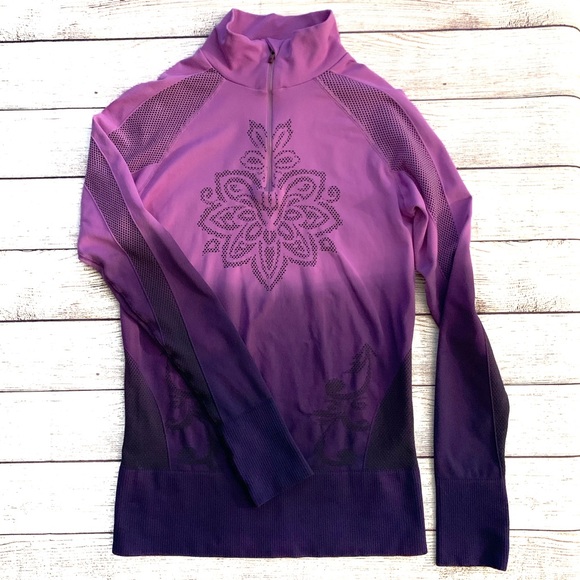 Athleta Tops - Athleta Ombré Top Base Layer Purple Stretchy